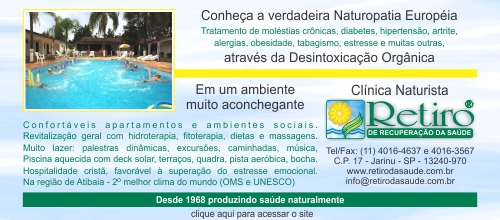 Retiro de Recuperação da Saúde - Clínica Naturista